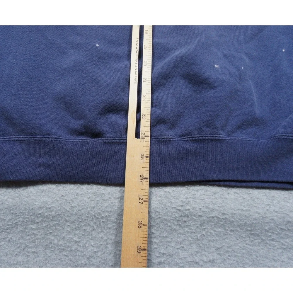 Vintage Adidas Sweatshirt Mens Medium Blue Crewneck Pullover Embroidered Logo